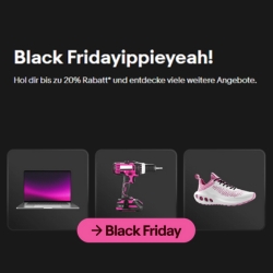 eBay Black Week – 20% Rabatt auf viele Produktkategorien