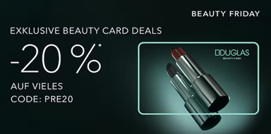 Douglas Beauty Card Inhaber: 20% Rabatt auf viele Produkte