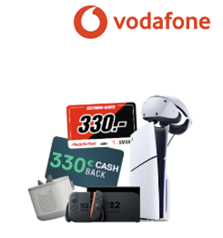Vodafone GigaZuhause Tarife bei MediaMarkt mit Prämien, so z.B. Vodafone GigaZuhause 500 Kabel für effektiv 30,20€/Monat dank 330€ Geschenkkarte