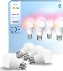 Philips Hue Essential E27 LED 4er-Pack (White & Color) für 44,98€ (Vergleich: 53,90€)