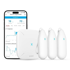 X-Sense WLAN Hygrometer/Thermometer Set (3 Sensoren + Basisstation) für 48,99€