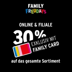 [nur heute] Ernsting’s Family: 30% Extra-Rabatt auf das gesamte Sortiment als Family Card Inhaber