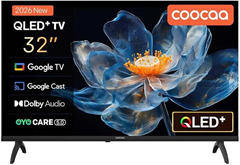 coocaa 32 Zoll QLED Smart TV (Google TV, HDR10) für 124,99€