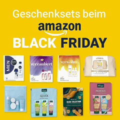 Amazon Black Friday: Geschenksets mit Pflegeprodukten, Kosmetik & Wellness-Zubehör