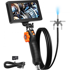 VEVOR Gelenk-Endoskopkamera (2-Wege-Steuerung, 180°) mit 5 Zoll IPS-Display für 82,79€