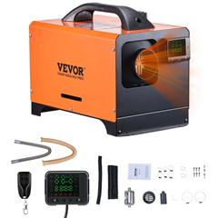VEVOR Diesel Standheizung (8 kW, 12V/24V) in Orange mit quadratischem Farb-Display für 86,31€