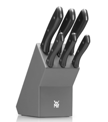 WMF Messerblock-Set (7-teilig, Holz grau) für 79,99€ (Vergleich: 99,25€)