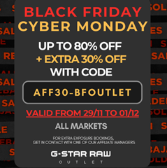 G-Star RAW Outlet mit 80% Rabatt auf viele Artikel + 30% Extra