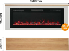 HOMAVO 50 Zoll Elektrokamin für 324,99€