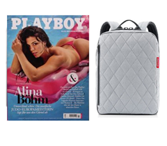 PLAYBOY Print Jahresabo für 178€ + 165€ Prämie + gratis reisenthel Rucksack (Wert: 36€)