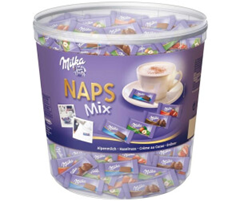 Milka Naps Mix Mini-Schokoladentäfelchen (1 kg) für 16,19€ (Vergleich: 22,49€)