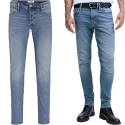 JACK & JONES Male Slim Fit Jeans JJIGLENN für nur 16,78€ (Vergleich: 25,94€)