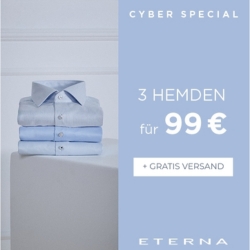 Eterna: 3 Hemden für nur 99€ + gratis Versand