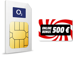 o2 Blue M inkl. Onlineschutz (60 GB 5G) für 22,98€/Monat + 500€ Cashback (effektiv 4,06€/Monat)