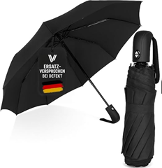 Villkin Regenschirm sturmfest mit Automatik für 8,07€ (Vergleich: 14,99€)