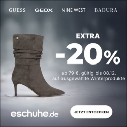 eSchuhe: 20% Extra-Rabatt auf rund 10.000 ausgewählte Produkte ab 79€ Bestellwert