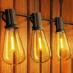 Yuucio LED Lichterkette Außen (18M, 30+1 Plastik Birnen) für 14,99€