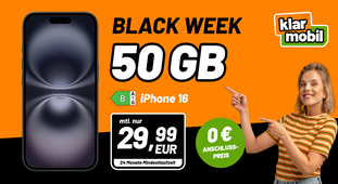 Apple iPhone 16 (128GB) für nur 49,99€ mit der Allnet Flat (50 GB, Vodafone) für 29,99€/Monat