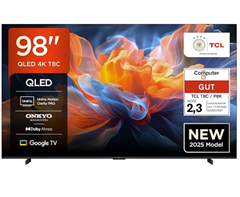 TCL 98T8C 98 Zoll QLED 4K Fernseher für 1.399,00€ (Vergleich: 1.699,00€)