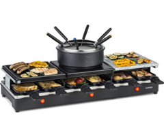 Klarstein Fonduelette XL (3-in-1 Raclette & Fondue) für 76,70€ (Vergleich: 97,99€)
