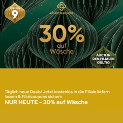 [nur heute] Galeria: 30% Rabatt auf Wäsche