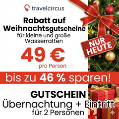 [Top] Nur heute: Tropical Islands Gutschein (2 Tage Eintritt + Übernachtung & Frühstück) für 49€/Person