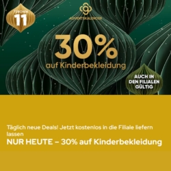 [nur heute] Galeria: 30% Rabatt auf Kinderkleideung (auch auf Reduziertes)