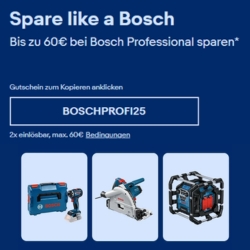 eBay: 10% Rabatt auf Bosch Professional
