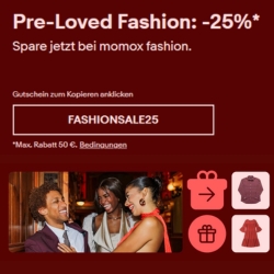 eBay: 25% Rabatt auf Pre-Loved Fashion & Accessoires von momox fashion