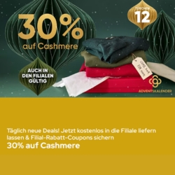 [nur heute] Galeria: 30% Rabatt auf Cashmere
