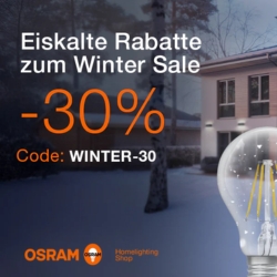 OSRAM Homelighting: Winter Sale mit 30% Rabatt auf rund 2.5000 Artikel