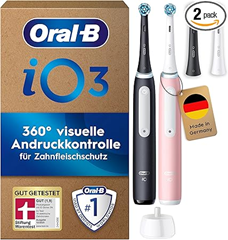 Oral-B iO Series 3 Elektrische Zahnbürste (Doppelpack + 4 Bürsten) für 97,99€ (Bestpreis)