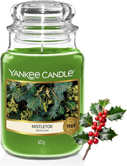 Candle Duftkerze im Glas „Mistletoe“ (623 g) ab 16,99€ im Sparabo