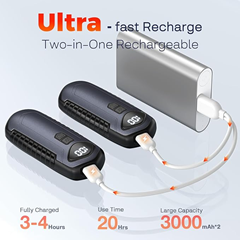Aiorber 2er Pack Akku-Handwärmer (teilbar, 2x 3000mAh) für 9,85€