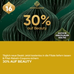 [nur heute] Galeria: 30% Rabatt auf Beauty Artikel