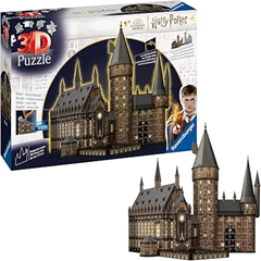 Ravensburger 3D Puzzle „Hogwarts Große Halle“ (Night Edition, beleuchtet) für 40,00€ (Vergleich: 71,38€)