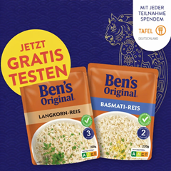 Gratis-Testen-Aktion für Ben’s Original Express Reis