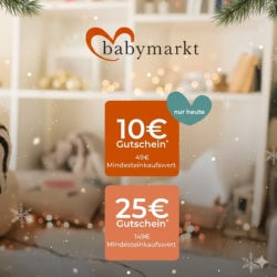[nur heute] Babymarkt: bis zu 25€ Rabatt auf eure Bestellung