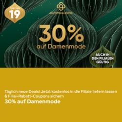 [nur heute] Galeria: 30% Rabatt auf Damenmode