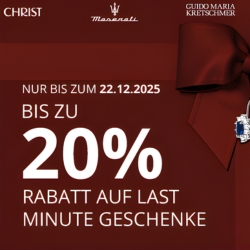 Christ: bis zu 20% Rabatt auf über 10.000 last Minute Geschenke