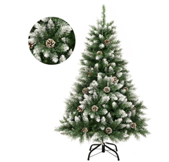 GIGALUMI Ausklappbarer künstlicher Weihnachtsbaum (120cm, beschneit) für 17,99€