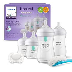 Philips AVENT Anti-Colic Neugeborenen-Set (4 Flaschen + Schnuller + Bürste) für 24,99€ (Vergleich: 31,90€)
