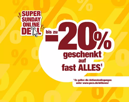 Poco: bis zu 20% Rabatt auf alles – nur heute