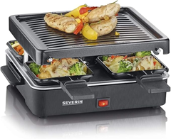 SEVERIN Mini Raclette-Grill (4 Pfännchen, antihaftbeschichtet) für 19,99€ (Vergleich: 23,98€)