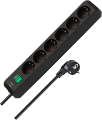 Brennenstuhl Eco-Line Steckdosenleiste (6-fach, Schalter, 1,5m Kabel) für 5,39€ (Vergleich: 8,38€)