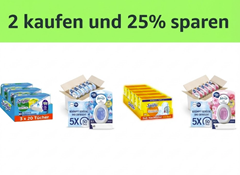 [endet morgen] Amazon: 2 Haushaltsprodukte kaufen + 25% sparen