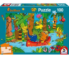 Schmidt Spiele 56507 „Die Maus – Im Dschungel“ Kinderpuzzle (100 Teile) für 7,00€ (Vergleich: 12,59€)