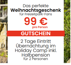 Reisegutschein für eine Übernachtung im Heide Park Resort für 2 Personen für 198 € (99 € pro Person) inkl. 2 Tage Eintritt