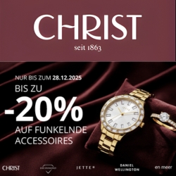 Christ: bis zu 20% Rabatt auf über 8.000 funkelnde Accessoires