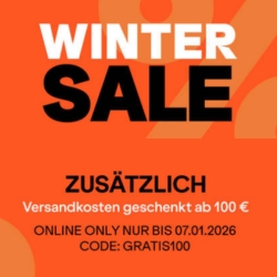 SportScheck: Winter-Sale mit bis zu 57% Rabatt auf rund 2.500 ausgewählte Artikel + Gratisversand ab 100€ Bestellwert